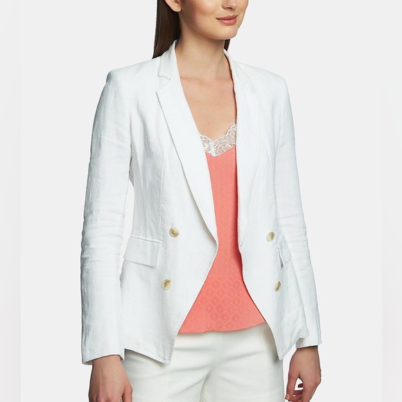 1. State | Linen Double Breasted Blazer - Picture 2 of 2